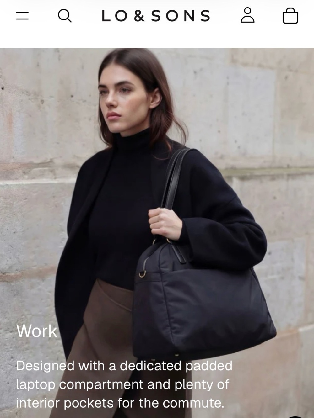 Lo & Sons The O.M.G. iconic carry-all bag

Color
Black / Gold / 🐪